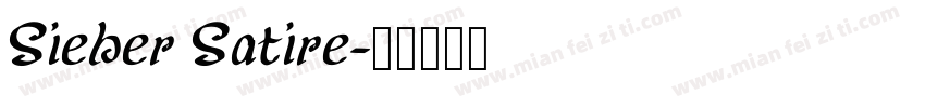 Sieber Satire字体转换